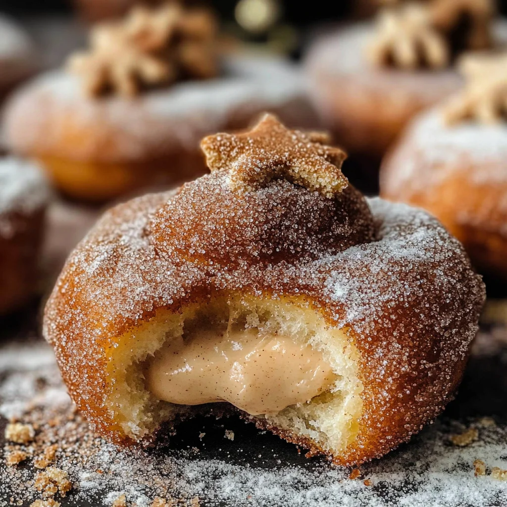 Gingerbread Cheesecake Donuts