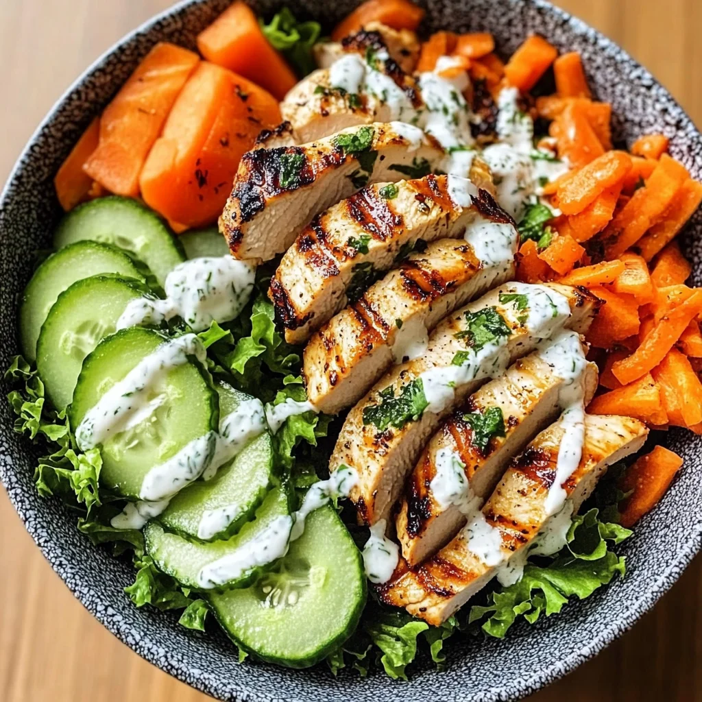 Grilled Chicken & Crunchy Veggie Power Bowl