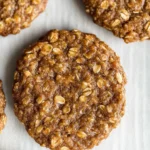 Healthy Gingerbread Oatmeal Breakfast Cookies
