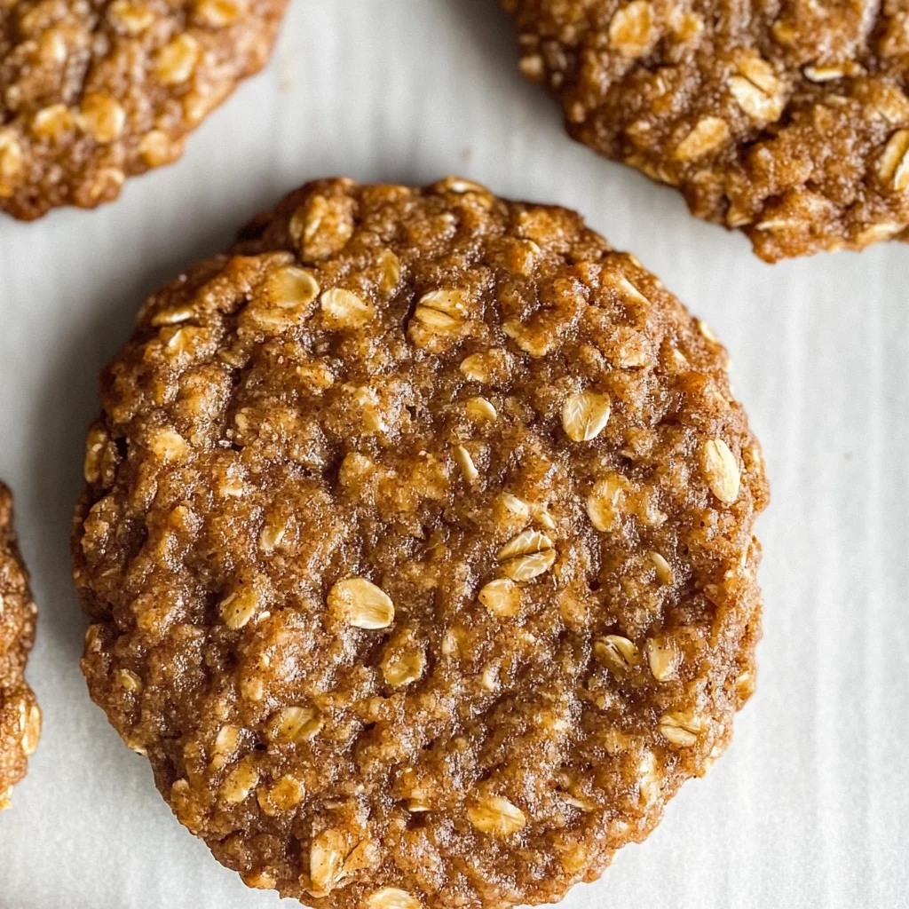 Healthy Gingerbread Oatmeal Breakfast Cookies