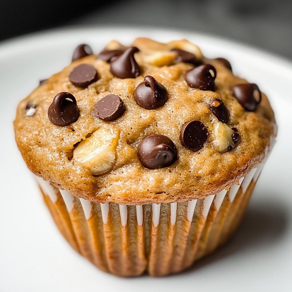 Healthy Peanut Butter Banana Muffins