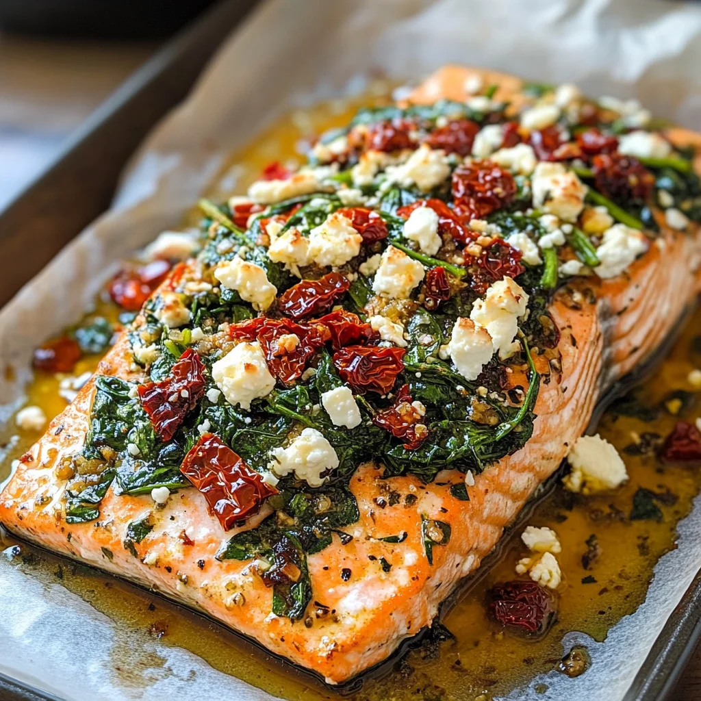 Mediterranean Salmon Bake