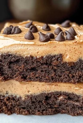 Mocha Brownies with Cafe Latte Frosting