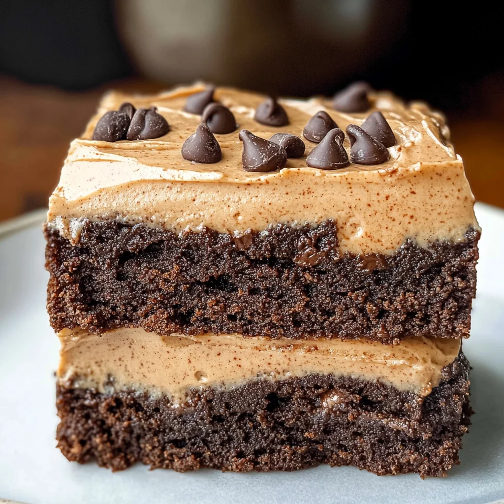Mocha Brownies with Cafe Latte Frosting