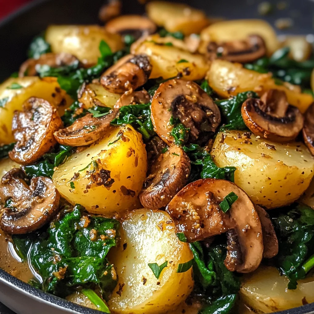 Potatoes with Mushroom Spinach: An Amazing Ultimate Recipe