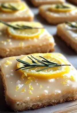 Rosemary-Lemon Shortbread with Salted Glaze