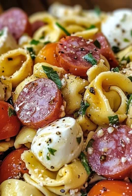 Salami-Mozzarella Tortellini Pasta Salad