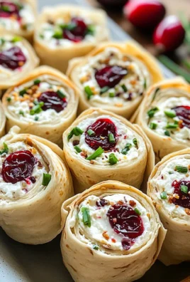 Savory Christmas Cranberry Roll Ups