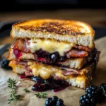 Blackberry Turkey Bacon Grilled Cheese