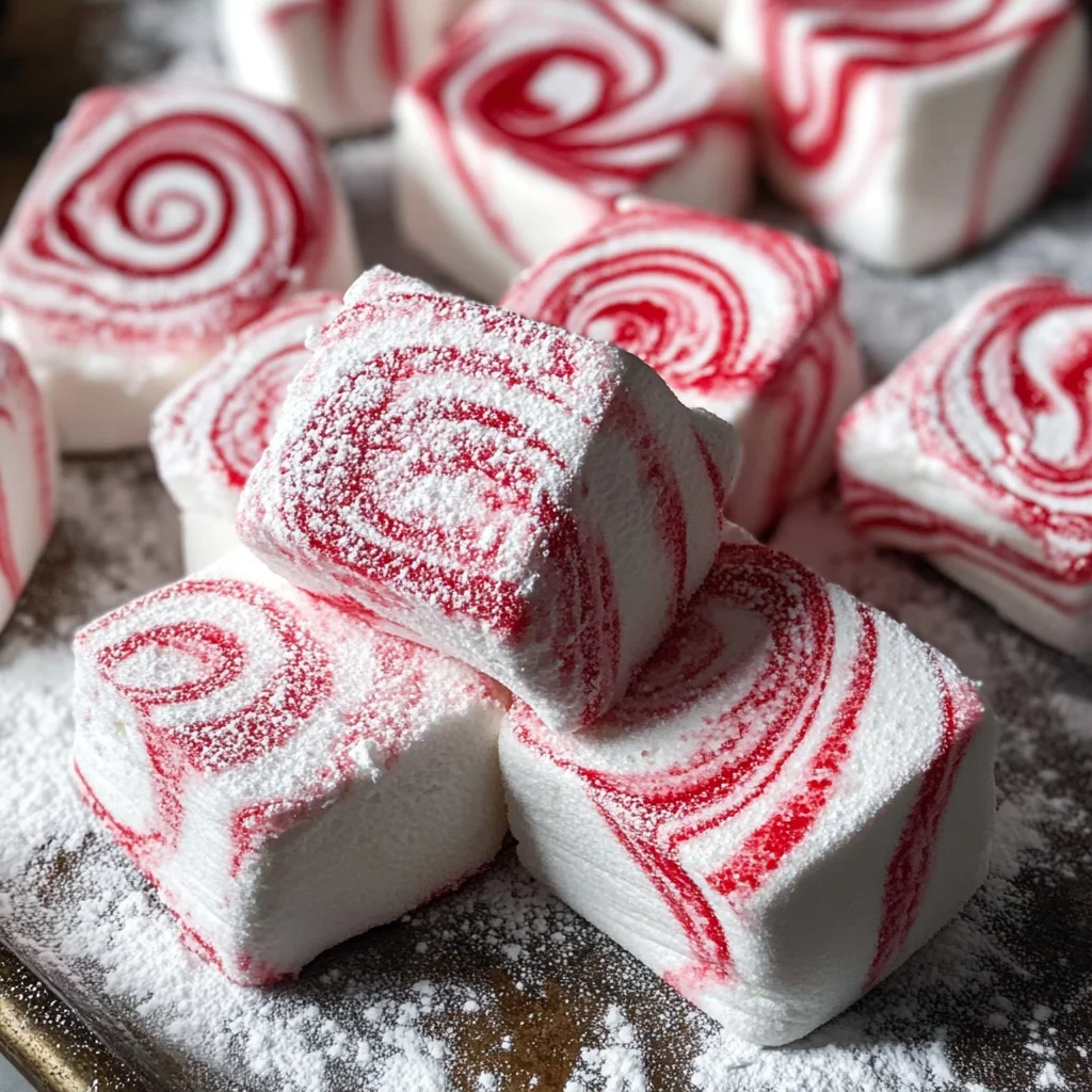 Candy Cane Marshmallows