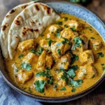 Creamy Coconut Chicken Curry with Naan