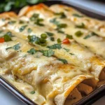 Creamy White Chicken Enchiladas