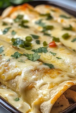 Creamy White Chicken Enchiladas