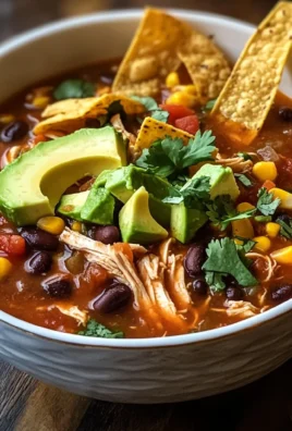 Crockpot Chicken Tortilla Soup
