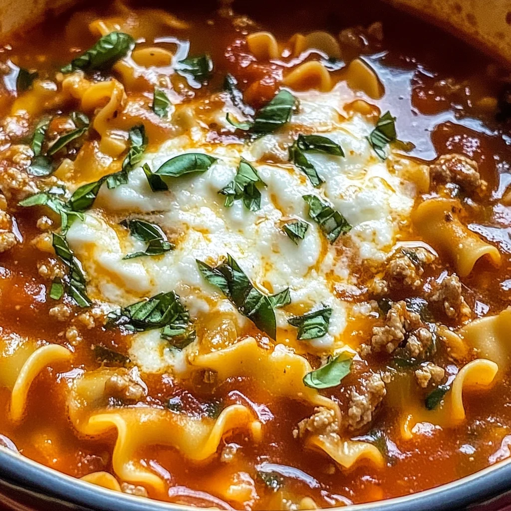 Delicious & Hearty Lasagna Soup Recipe - Perfect for Fall Dinner!