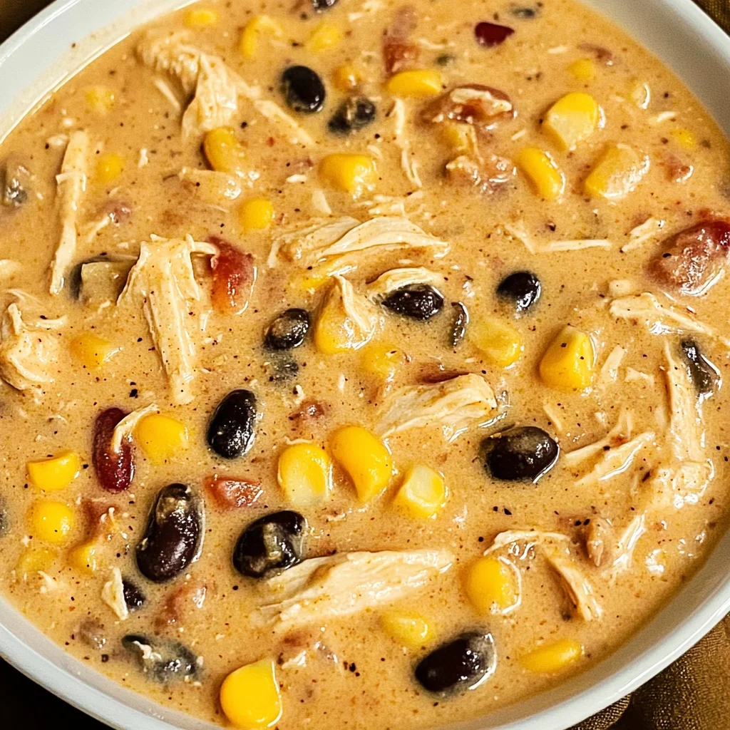 Easy Crock Pot Cream Cheese Chicken Chili