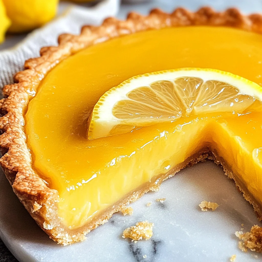 French Lemon Tart W/ Lemon Curd