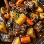 Hearty Homestyle Beef Stew with Root Vegetables