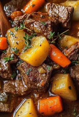Hearty Homestyle Beef Stew with Root Vegetables