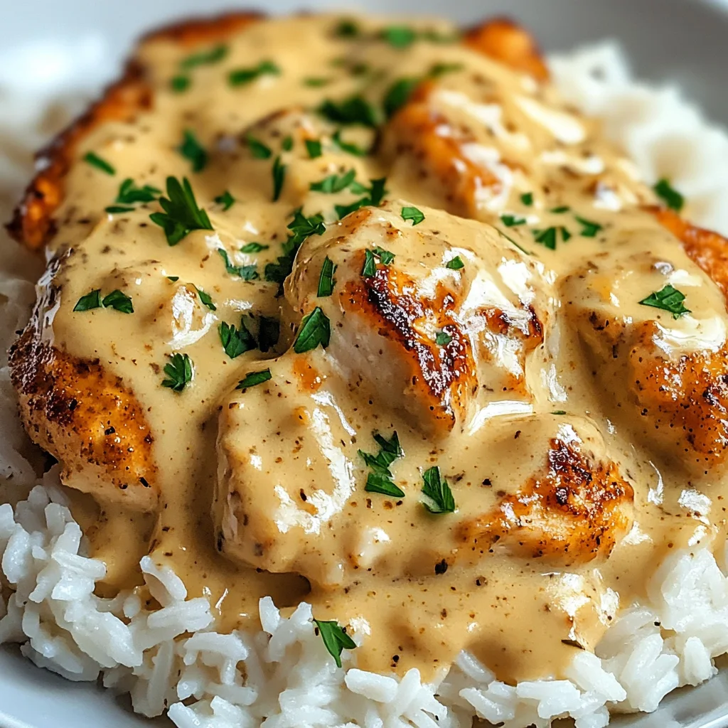 How to Make Creamy Smothered Chicken and Rice – Easy Dinner Idea