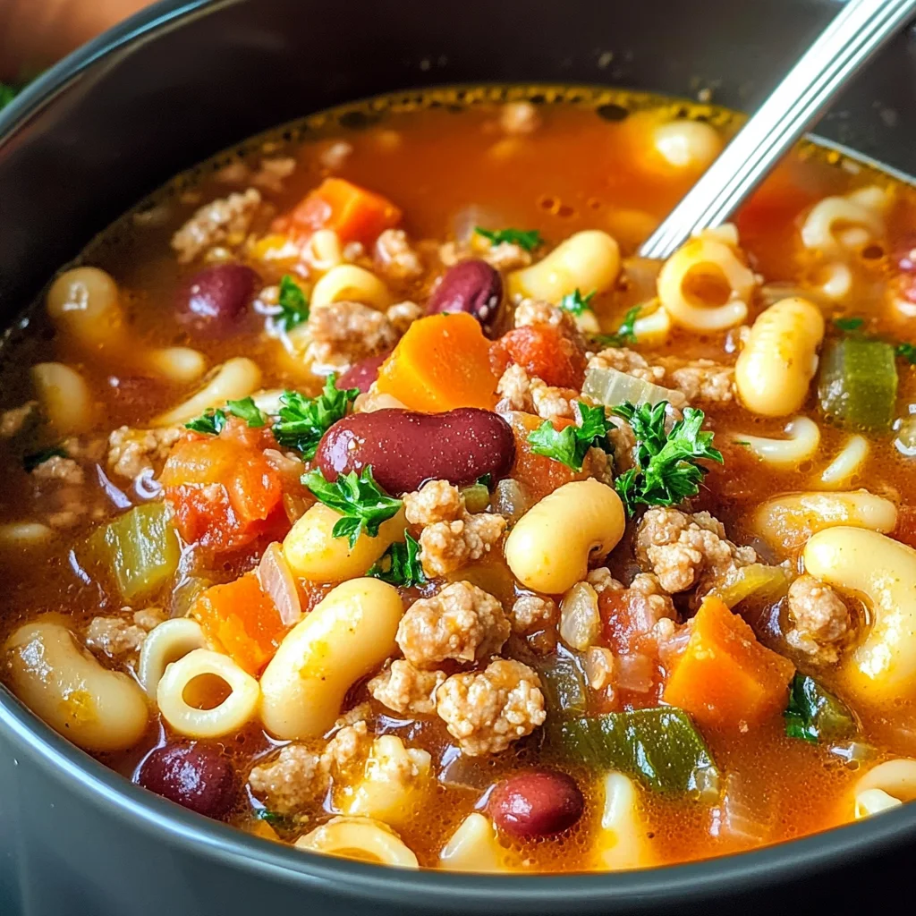 Italian Pasta Fagioli Soup