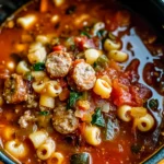 Italian Sausage Ditalini Minestrone Soup