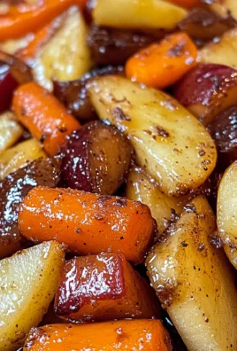 Maple Dijon Roasted Apples & Carrots