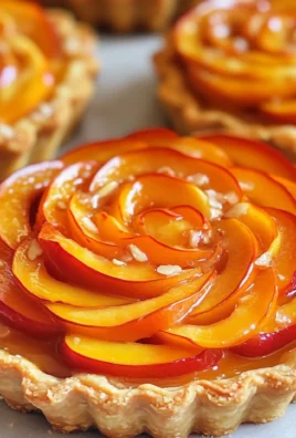 Persimmon Almond Rosette Tarts