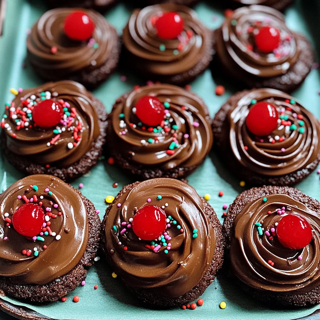 Piped Chocolate Butter Cookies