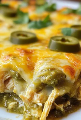Quick and Easy Green Chile Chicken Enchilada Casserole