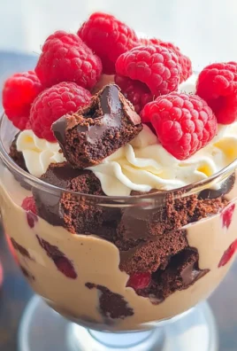 Raspberry Brownie Parfaits