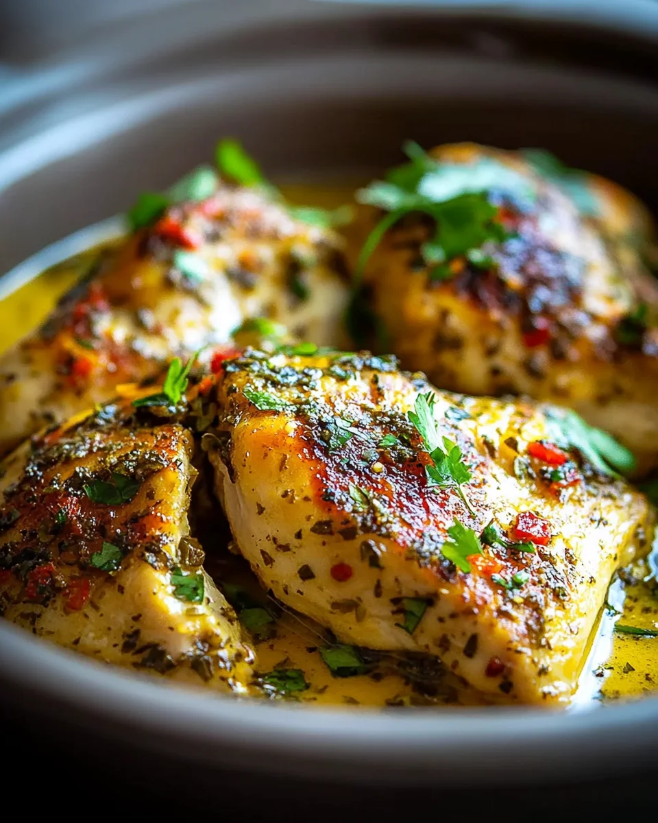 Slow Cooker Garlic Butter Chicken