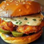 Spicy Chicken Sandwich with Creamy Homemade Sauce