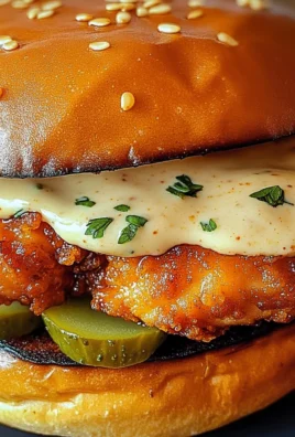 Spicy Chicken Sandwich with Creamy Homemade Sauce