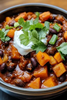 Sweet Potato & Black Bean Vegetarian Chili – Crock Pot