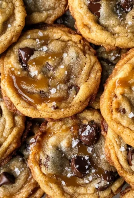 The Best Chewy Salted Caramel Chocolate Chip Cookies