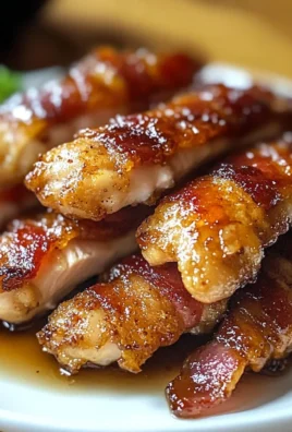 Turkey Bacon Brown Sugar Chicken Tenders