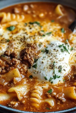 Ultimate Cheesy Beef Lasagna Soup