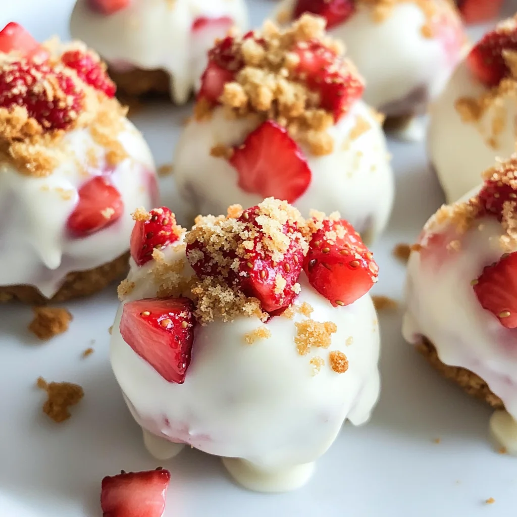 5 Ingredient Strawberry Shortcake Bites