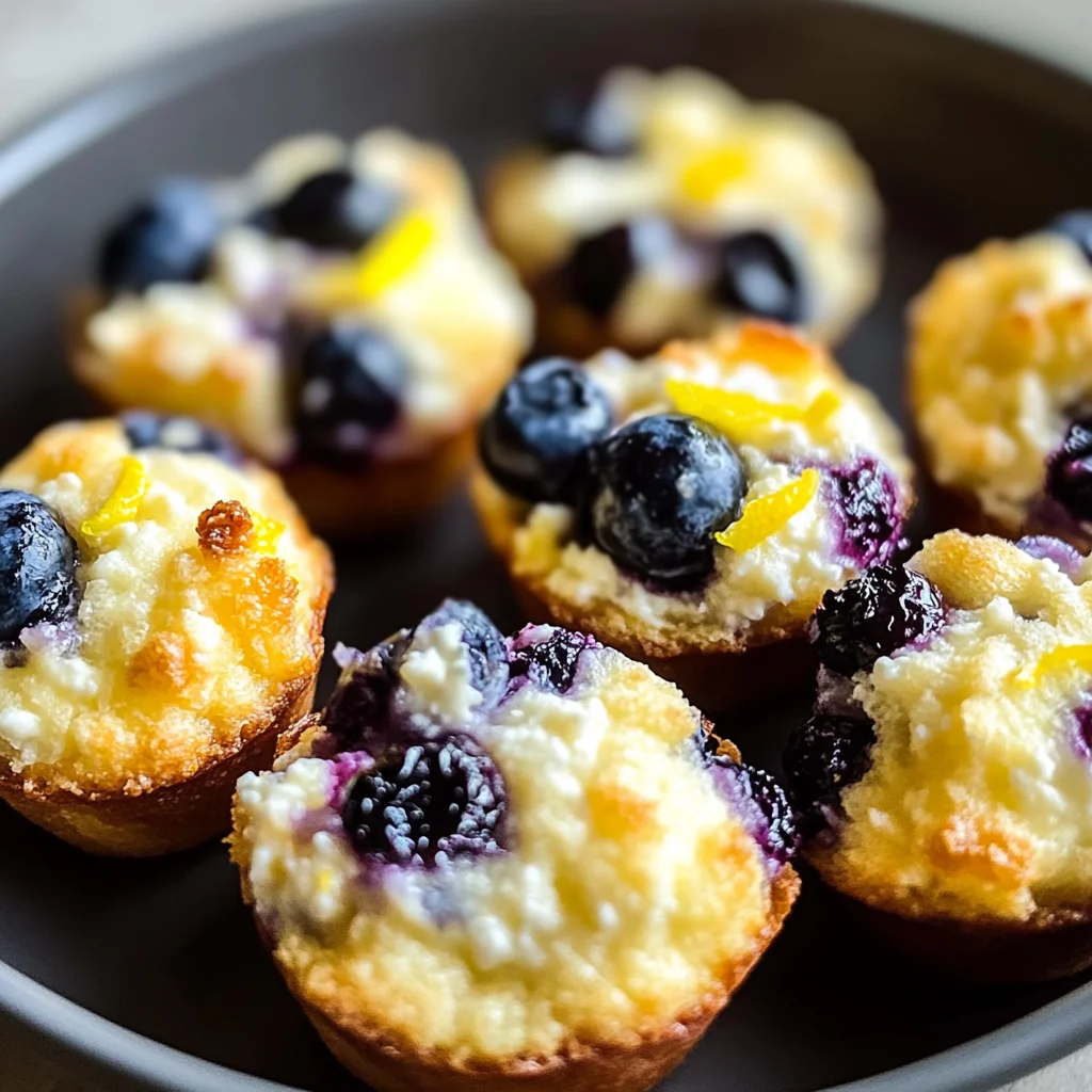 Blueberry and Lemon Zest Cottage Cheese Bites