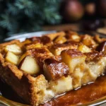 Cardamom Pear Bread Pudding
