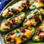 Cheese and Chorizo Stuffed Jalapeños