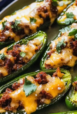 Cheese and Chorizo Stuffed Jalapeños