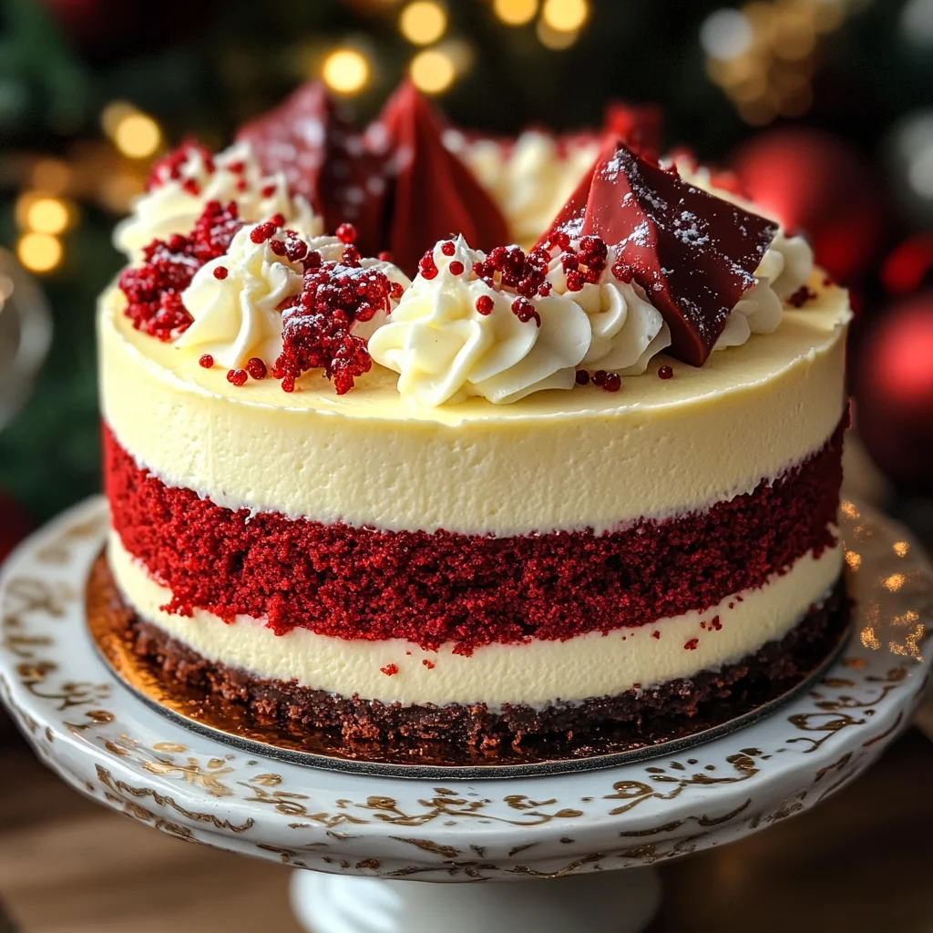 Christmas Red Velvet Cheesecake Recipe