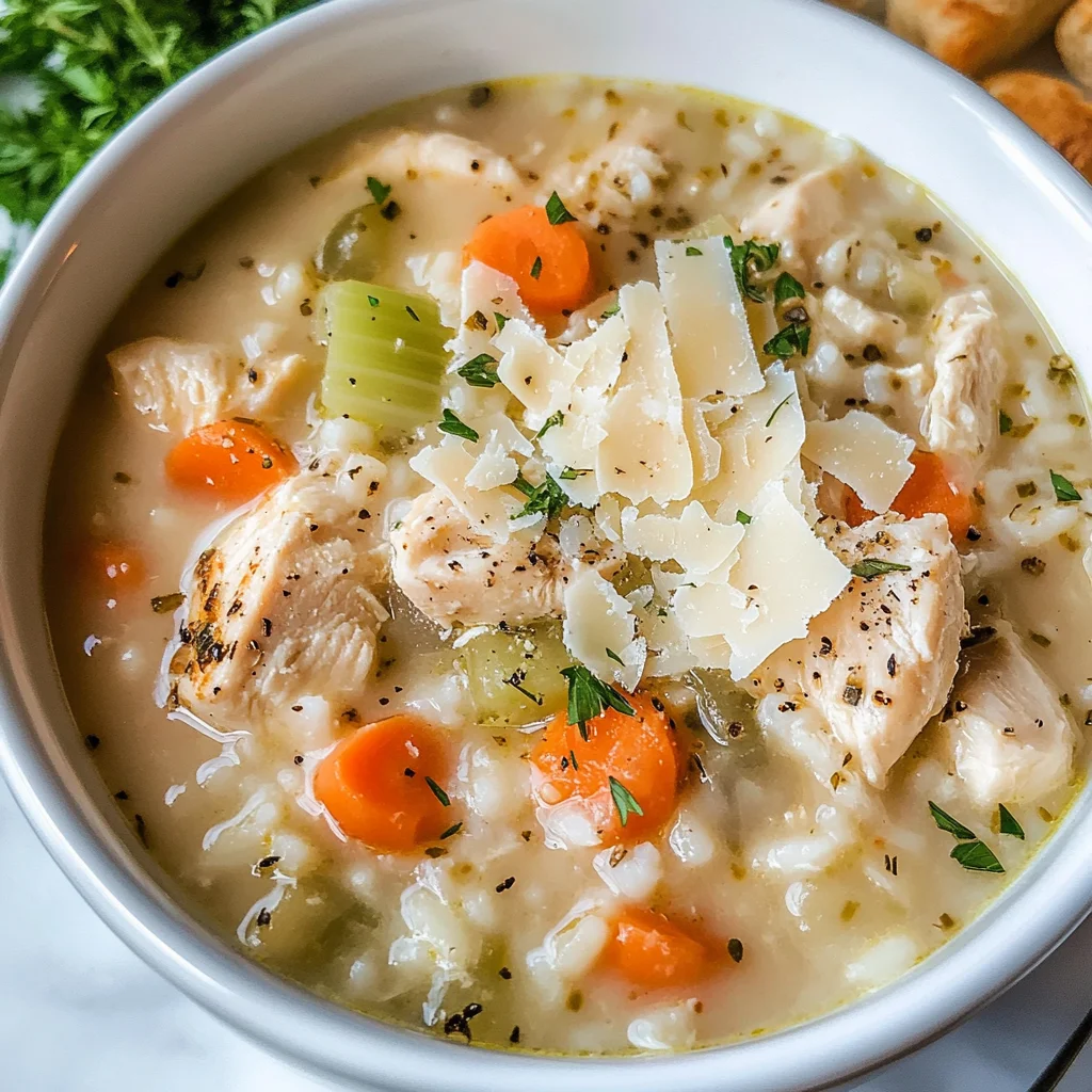 Creamy Chicken and Rice Soup