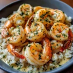 Creamy Garlic Shrimp with Rice