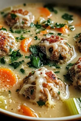 Creamy Italian Meatball Soup Recipe