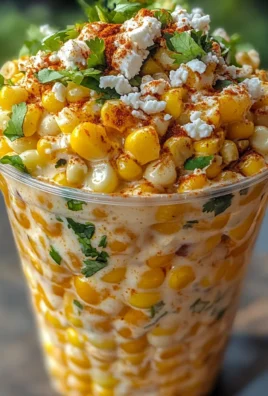 Creamy Mexican Street Corn in a Cup (Esquites) Delight!