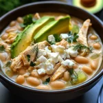 Crockpot Mediterranean White Chicken Chili
