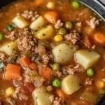 Crockpot Vegetable Beef Soup
